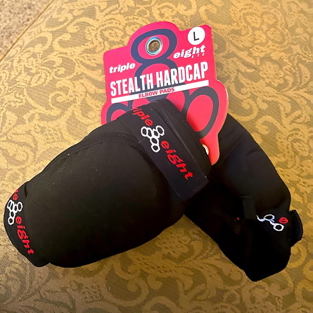 Stealth hardcap elbow pads for roller skating or blading